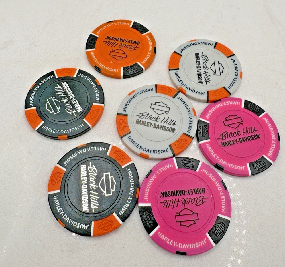 Harley Davidson Poker Chips, Complete your collection, Rapid City, SD